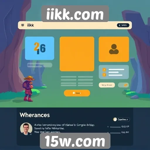 Análise da interface do usuário no iikk.com